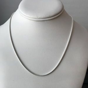 925 Sterling Silver Snake Necklace NWOT